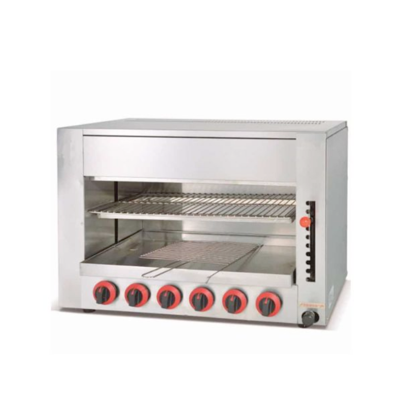 LÒ NƯỚNG 6 ĐẦU ĐỐT BẰNG GAS