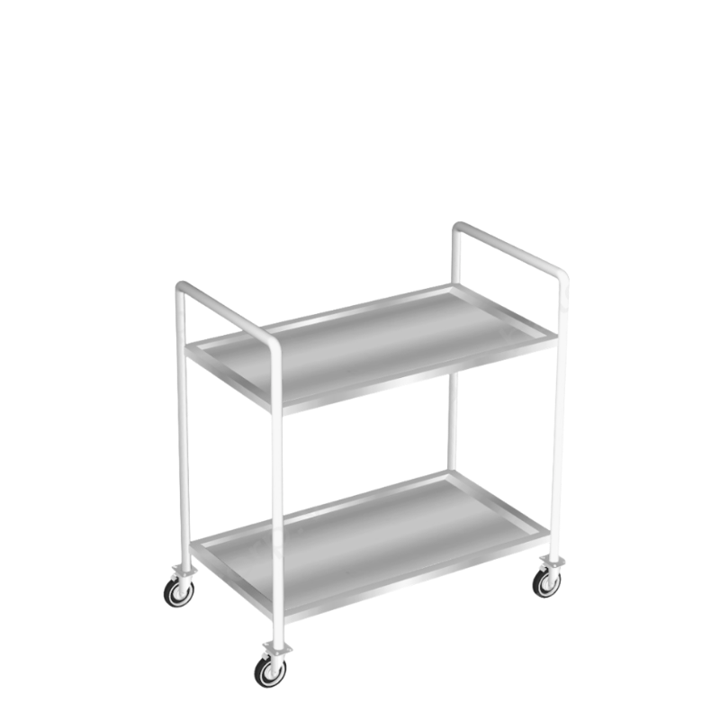 XE ĐẨY HÀNG INOX 2 TẦNG