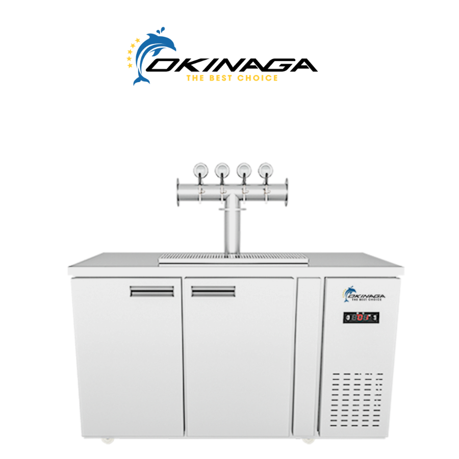 TỦ BIA KHÔ QUẠT GIÓ OKINAGA 8 BOM 20L (TRỤ 4 VÒI)