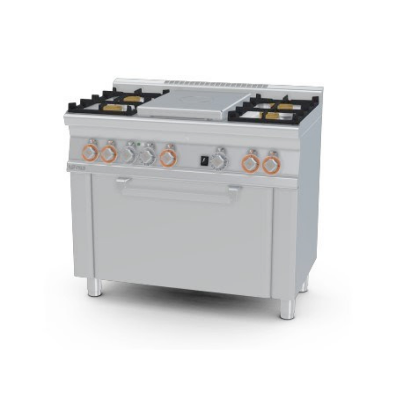 LOTUS BẾP 4 HỌNG CÓ LÒ NƯỚNG ĐIỆN MODEL TPFM4-610GEM