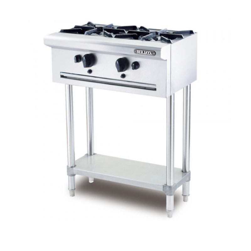 BẾP ÂU 2 HỌNG CÓ CHÂN ĐỨNG OB 2SFS BERJAYA