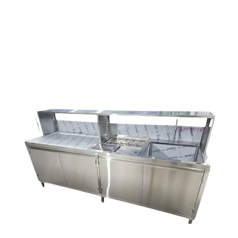 QUẦY PHA CHẾ INOX THEO YÊU CẦU 2M40 QPC02304