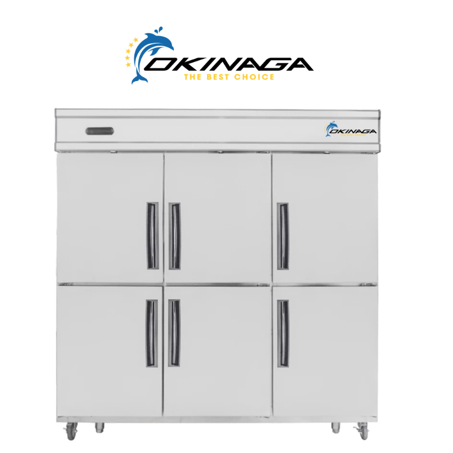 TỦ ĐÔNG 6 CÁNH ĐỨNG QUẠT GIÓ OKINAGA