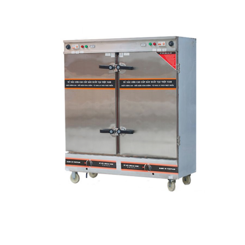 TỦ CƠM 24 KHAY DÙNG GAS ĐIỆN KẾT HỢP