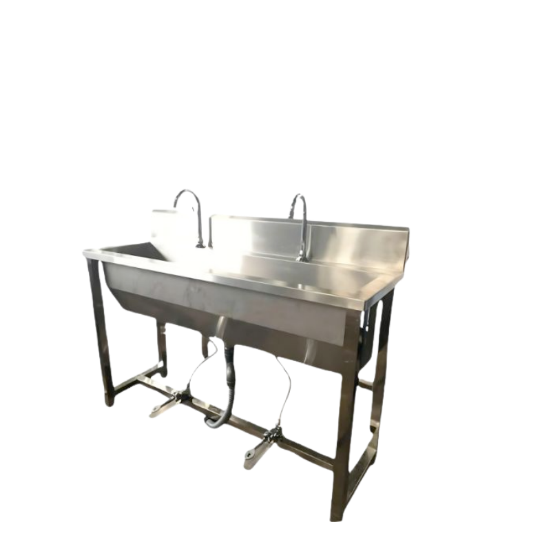 MÁNG RỬA TAY VAN ĐẠP CHÂN 2 VÒI MRT08304
