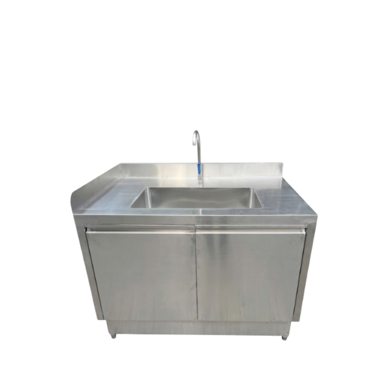 CHẬU RỬA KẾT HỢP TỦ CỬA MỞ INOX