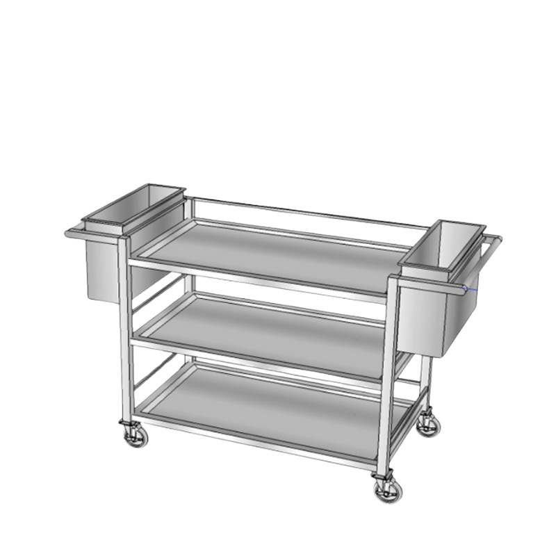 XE ĐẨY THU GOM THỨC ĂN INOX