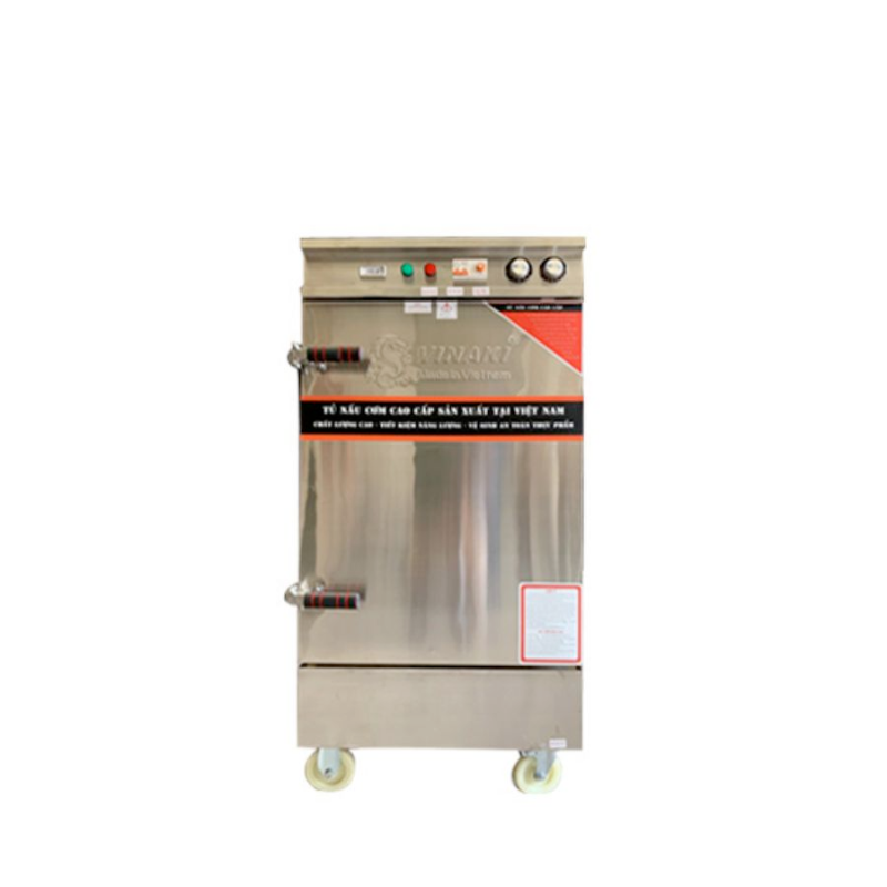 TỦ CƠM 10 KHAY DÙNG GAS ĐIỆN KẾT HỢP, CÓ CHẾ ĐỘ HẸN GIỜ VÀ NHIỆT ĐỘ