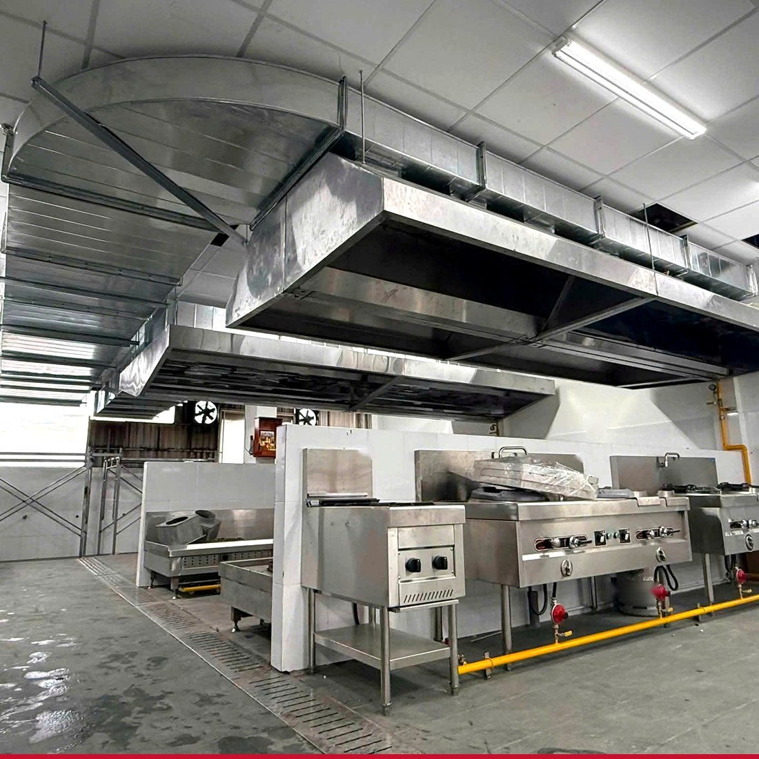 Hệ thống hút khói bếp công nghiệp inox 304 Thành Vinh thi công