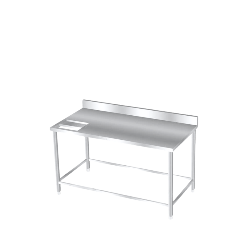 BÀN INOX CÓ LỖ XẢ RÁC
