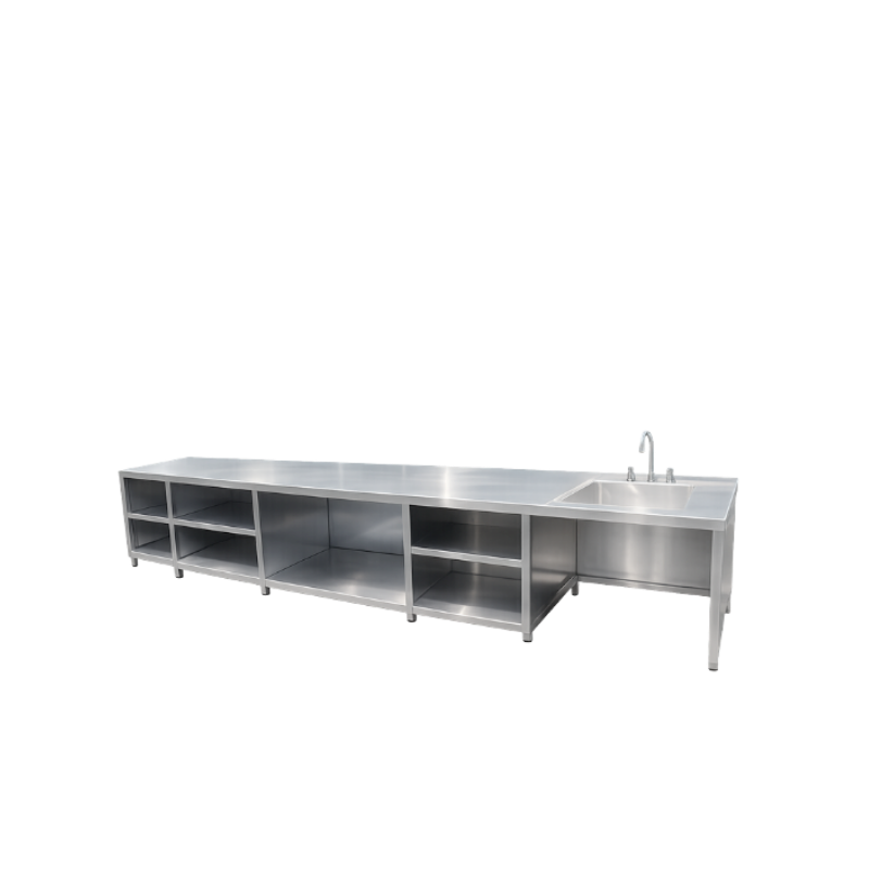 MODULE BÀN SƠ CHẾ TÍCH HỢP BỒN RỬA INOX