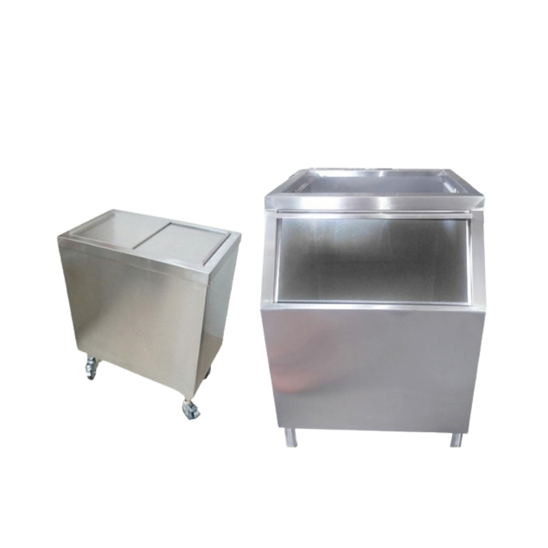 THÙNG ĐÁ INOX CỬA LÙA