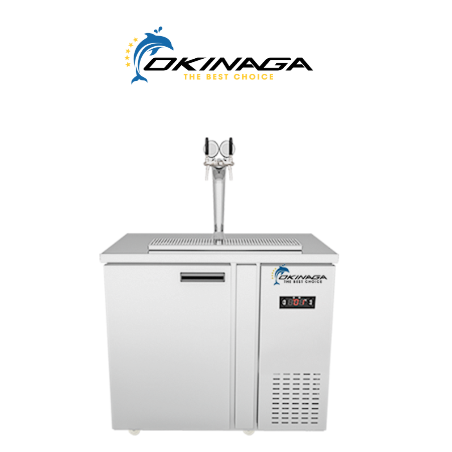 TỦ BIA KHÔ QUẠT GIÓ OKINAGA 4 BOM 20L (TRỤ 2 VÒI)