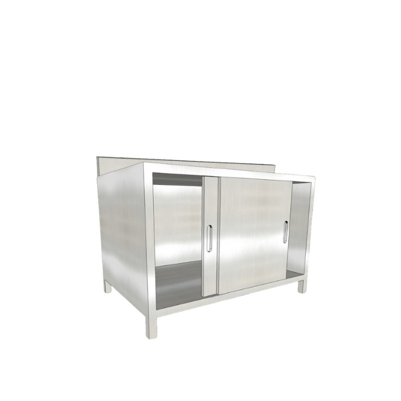 BÀN TỦ CỬA LÙA KHÔNG KỆ GIỮA CÓ GÁY