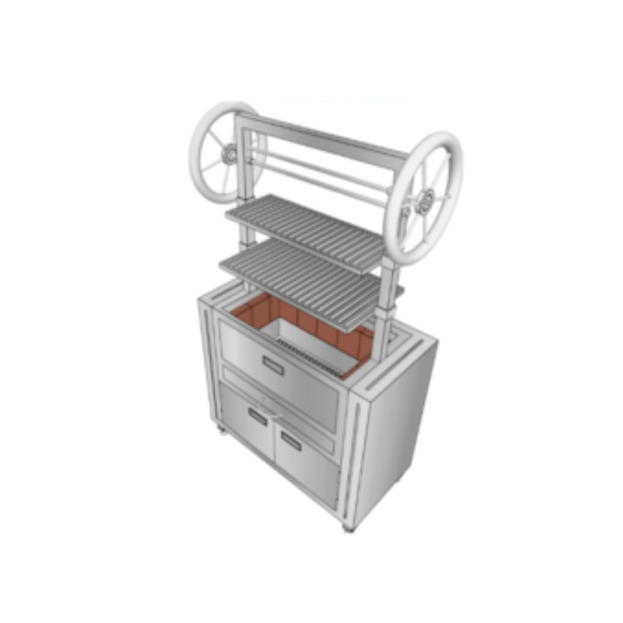 Bếp nướng BBQ Inox nhà hàng, quán nướng, biệt thự vườn