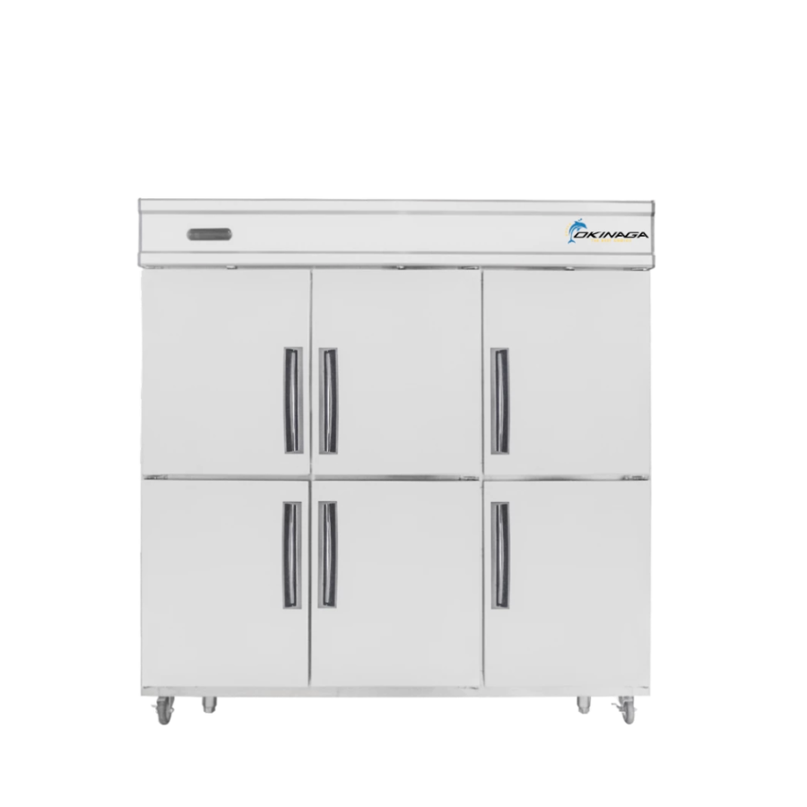 TỦ MÁT 6 CÁNH ĐỨNG QUẠT GIÓ OKINAGA