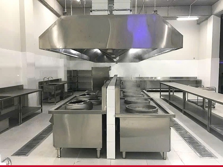Dự án bếp công nghiệp căn tin nhà máy inox 304
