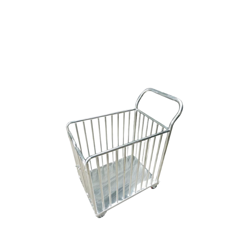 XE ĐẨY INOX CÓ KHUNG RÀO CHẮN