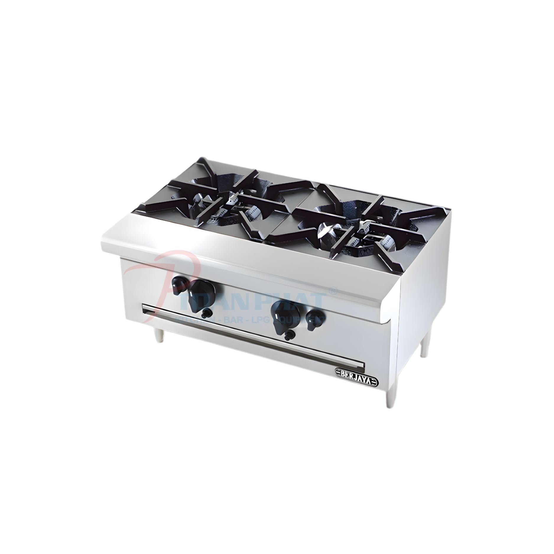 BẾP ÂU 2 HỌNG DÙNG GAS ĐỐT NGANG OB2S